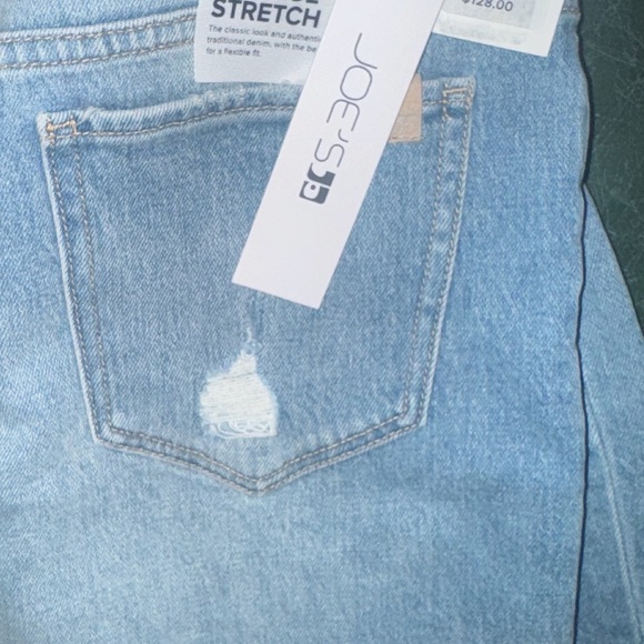 Joe's Jeans NWT $128 retail Light Blue Distressed Jean Shorts - Picture 3 of 4